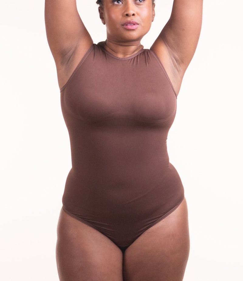 Body Chic - Body Modelador Decote Alto Sem Costura