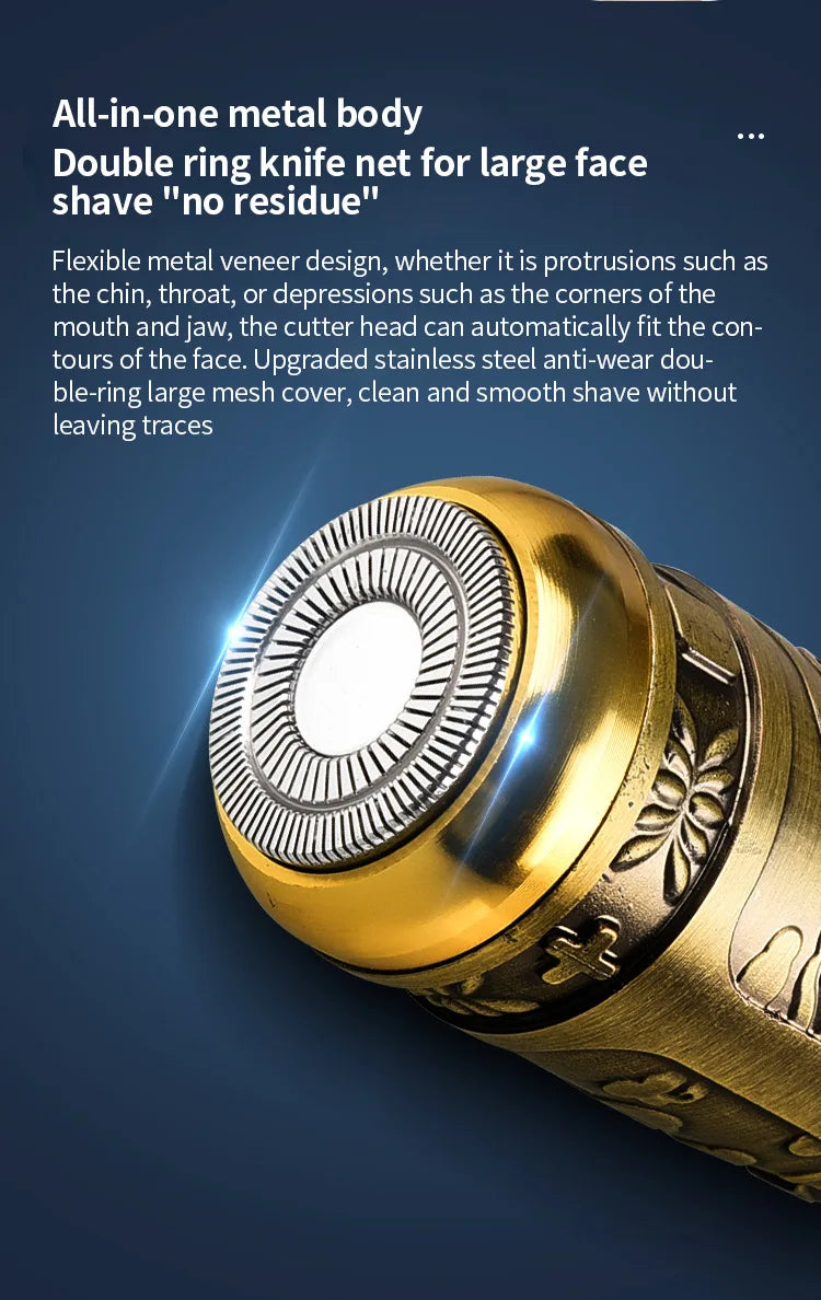 Mini barbeador elétrico para homens