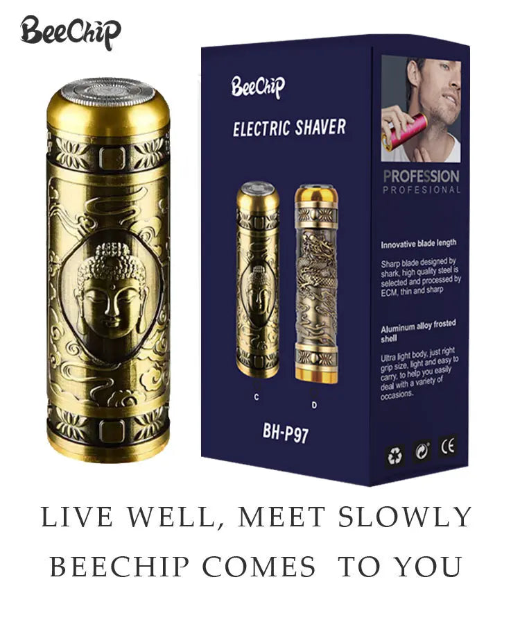 Mini barbeador elétrico para homens