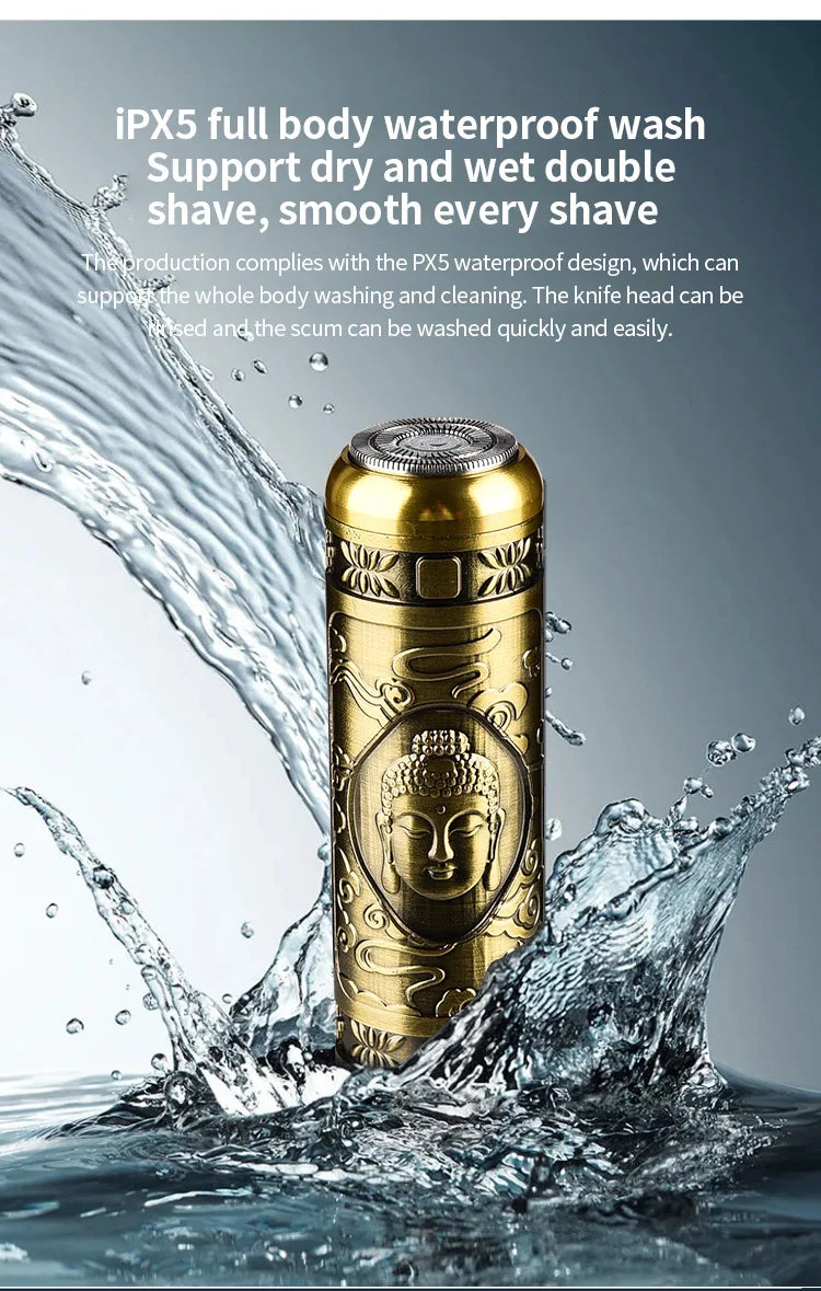 Mini barbeador elétrico para homens