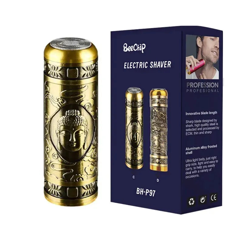 Mini barbeador elétrico para homens