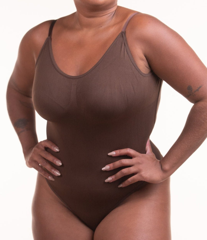 Body Curve Naked - Body Modelador Com Abertura Higiênica Costas Aberta