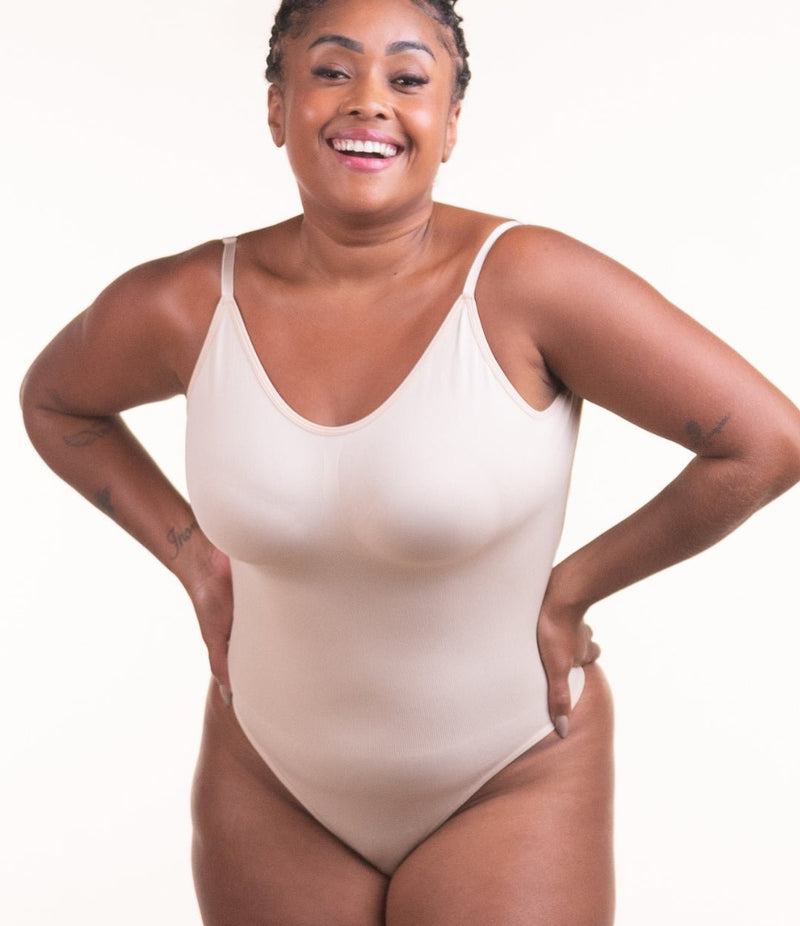 Body Curve Naked - Body Modelador Com Abertura Higiênica Costas Aberta