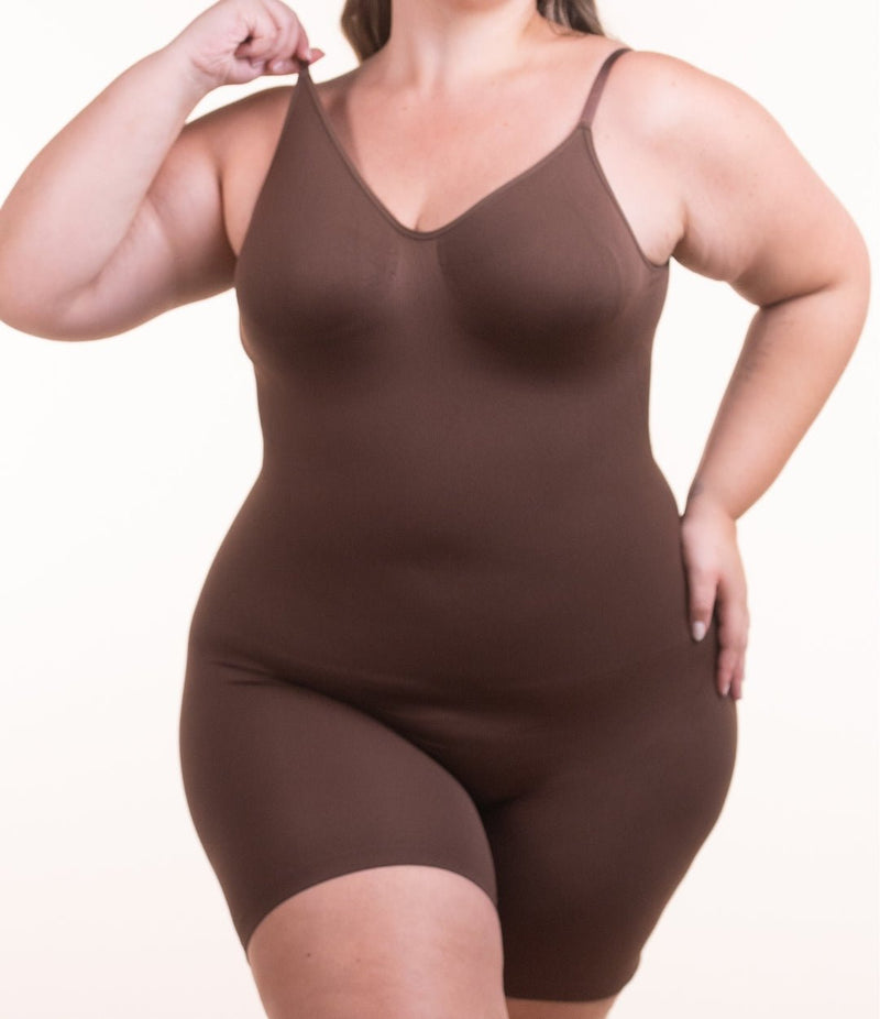 Soft Naked - Macaquinho Modelador Redutor de Medidas com Costas Aberta